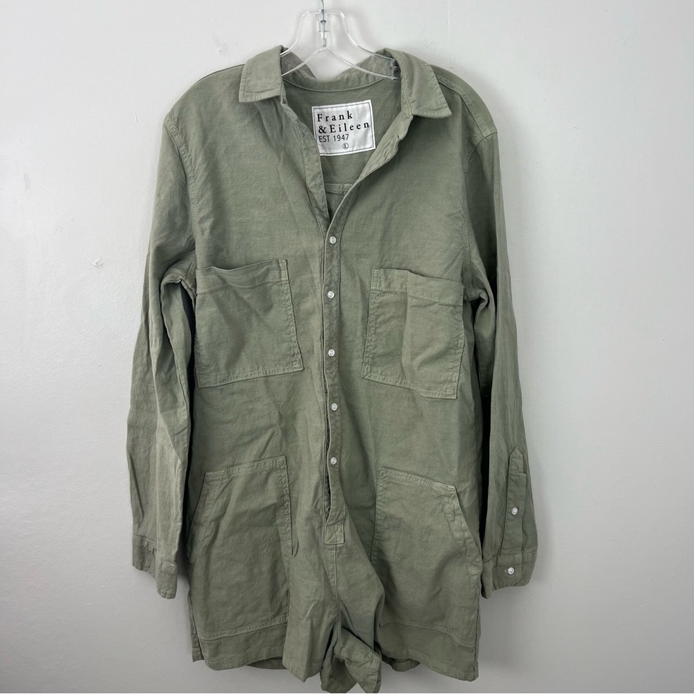 Frank & Eileen Ireland Utility Sage Green Romper
